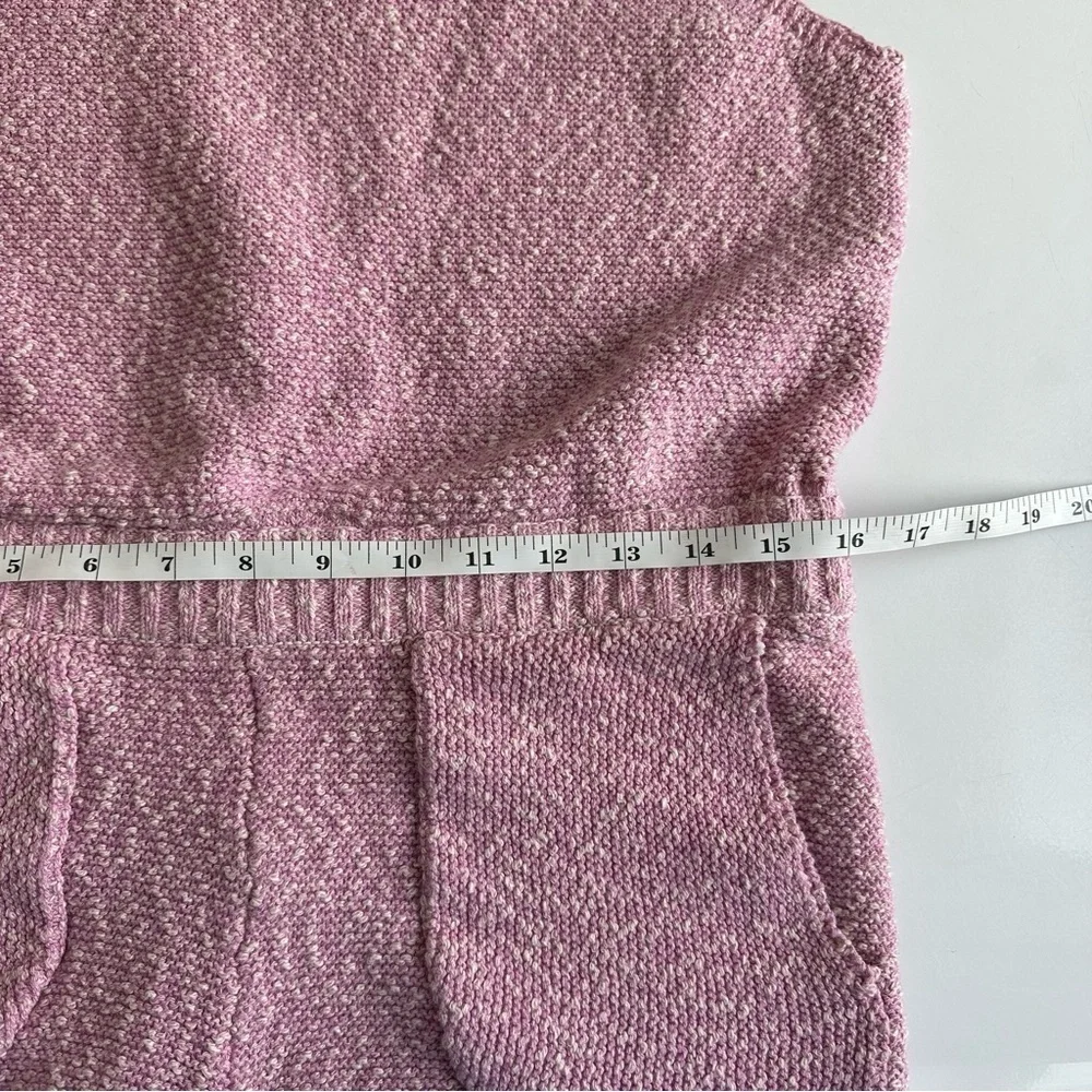Free People Beach Declan Sweater Romper Crocus Pink Size Large Pockets Summer